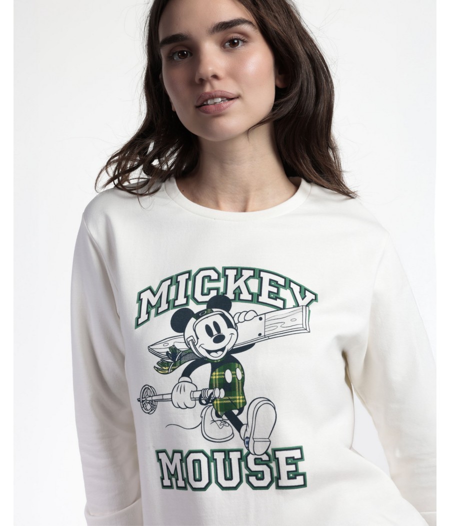 Pijama invierno mujer DISNEY 28 sky mouse algodón