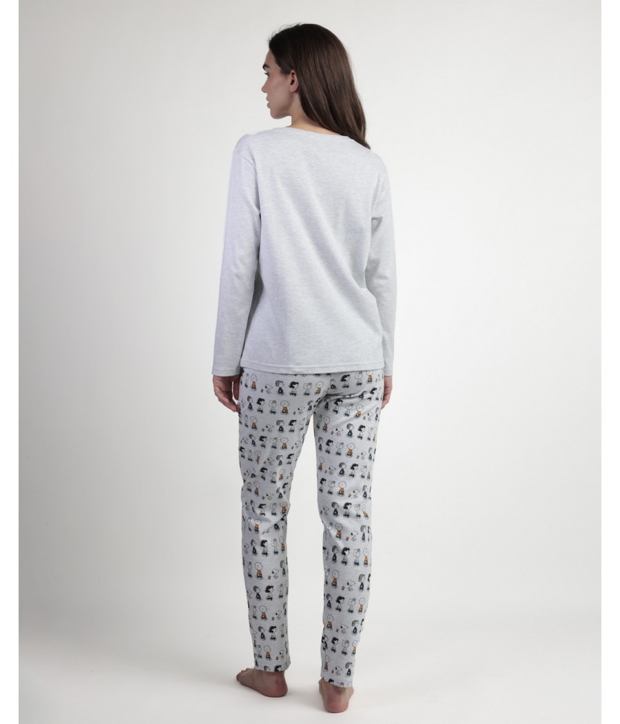 Pijama invierno mujer Peanuts Snoopy the best algodón