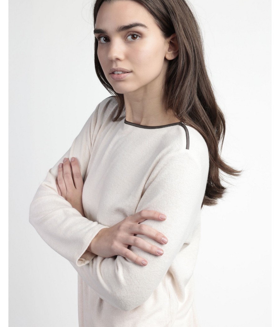 Pijama invierno mujer Admas classic beige