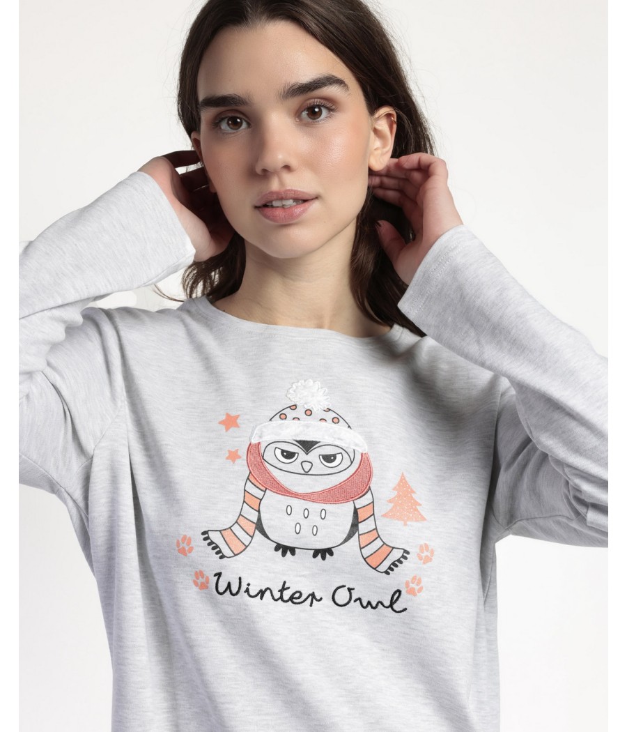 Pijama invierno mujer Admas winter owl