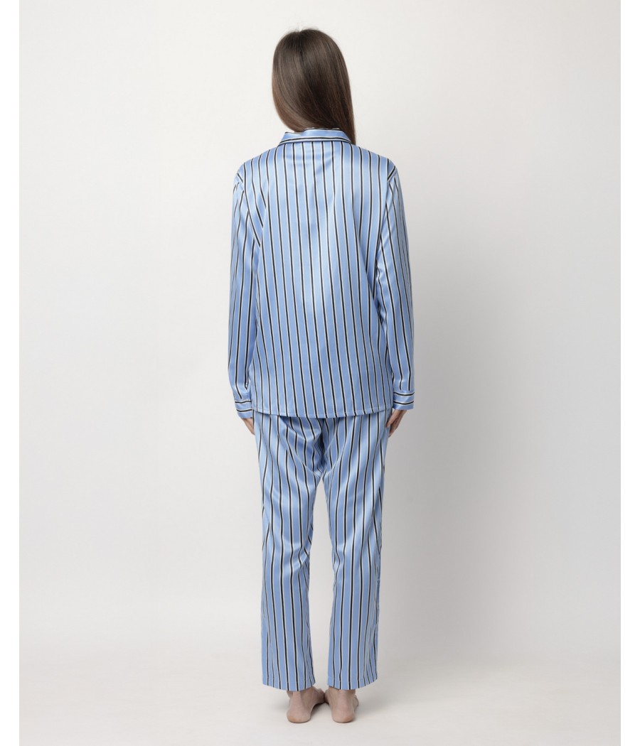 Pijama invierno abierto mujer Admas classic raso