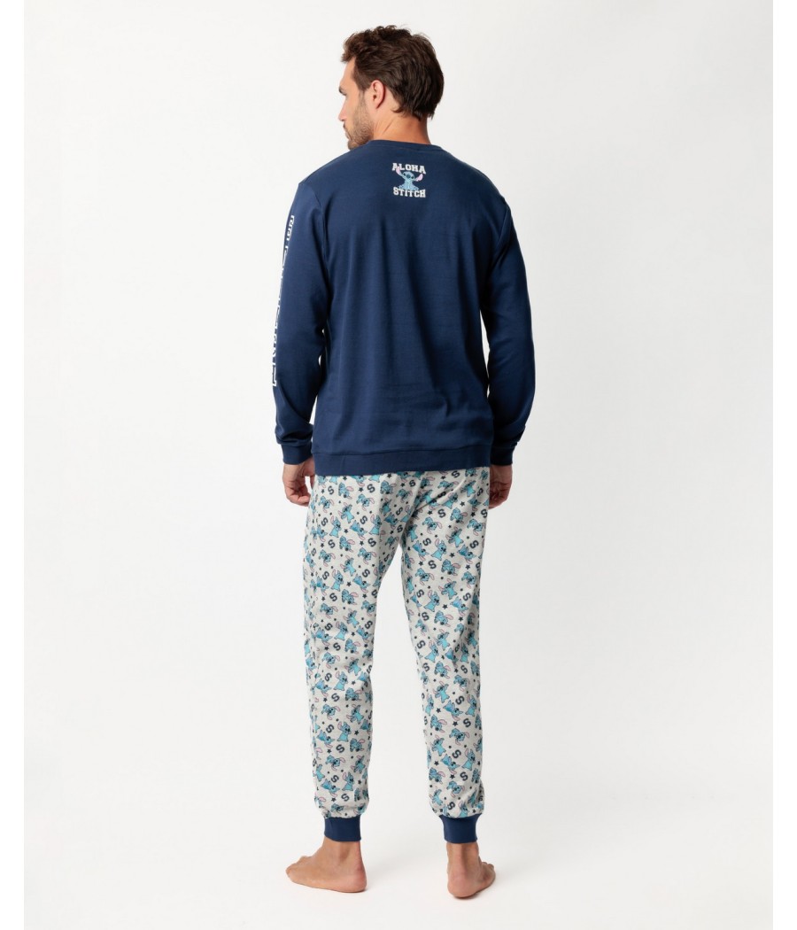 Pijama invierno hombre Disney Stitch Aloha