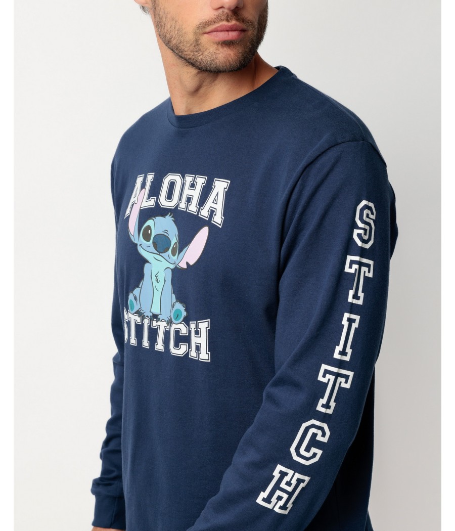 Pijama invierno hombre Disney Stitch Aloha