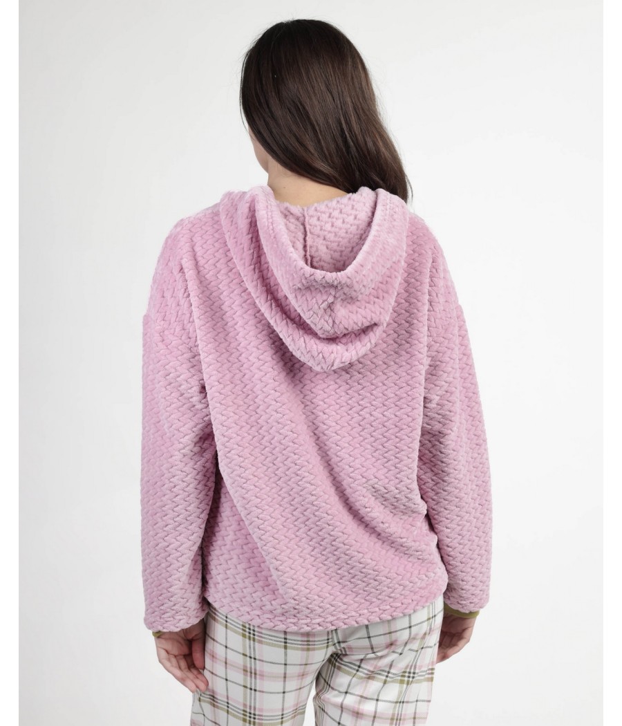 Bata invierno mujer ADMAS capucha cremallera