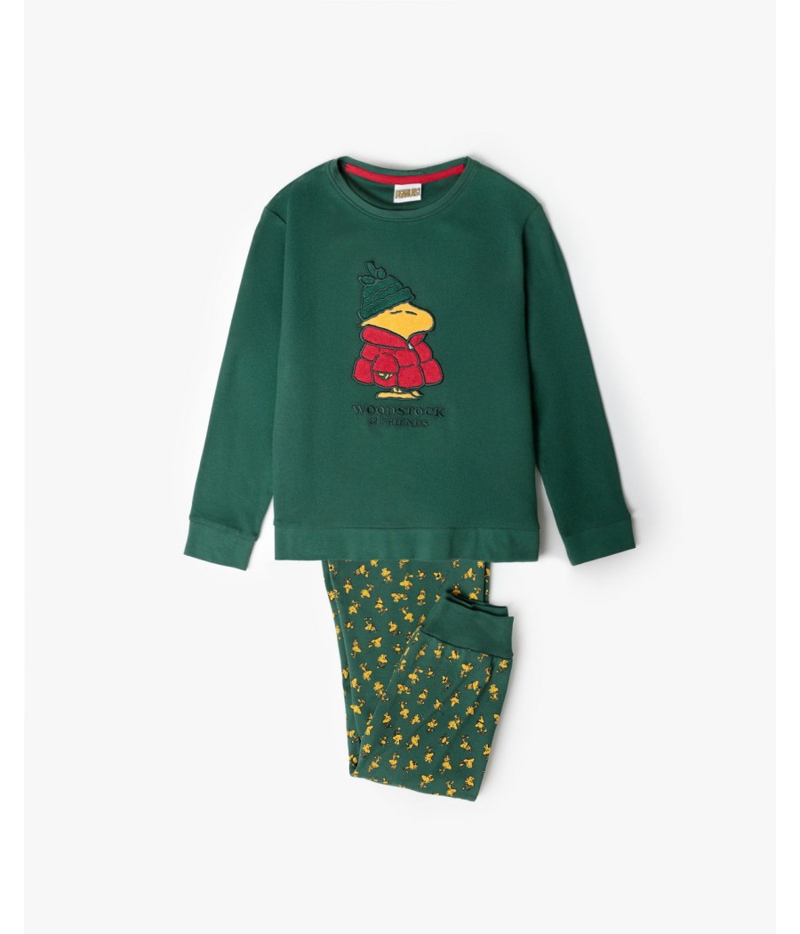 Pijama invierno niño Peanuts Emilio familiar algodón