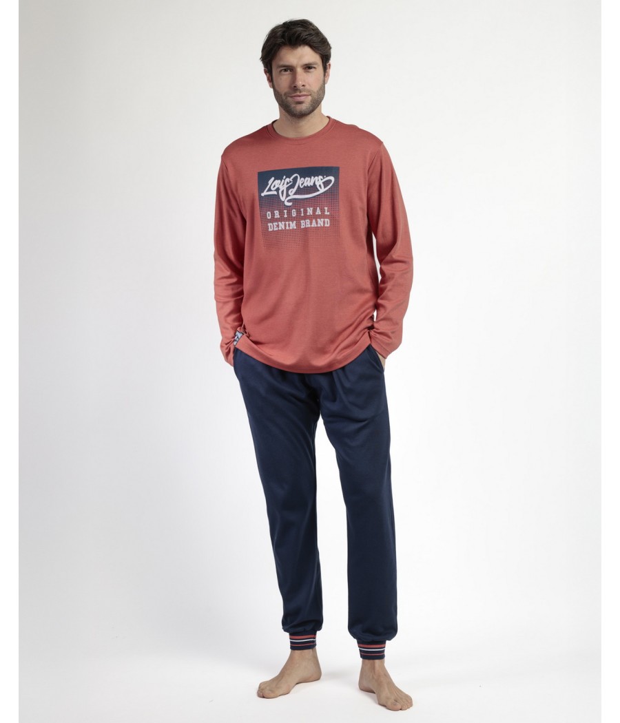 Pijama invierno hombre Lois original caldera bolsillos