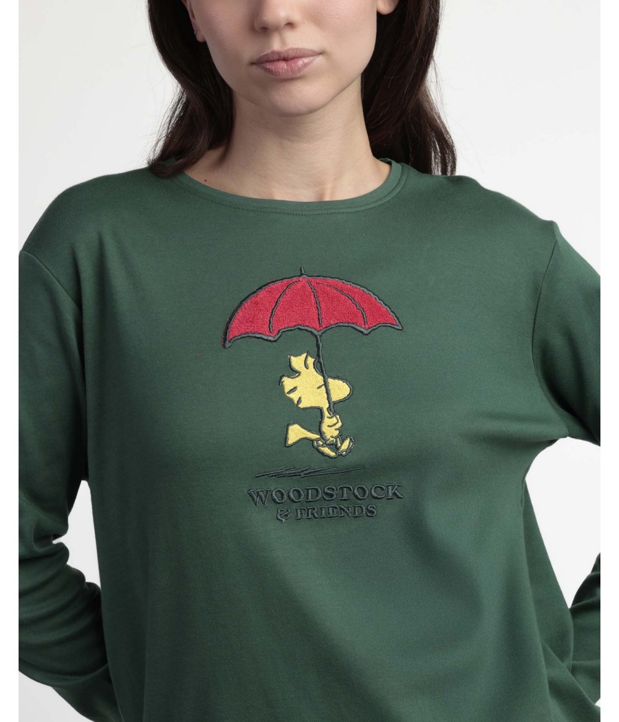 Pijama invierno mujer Peanuts Emilio algodón