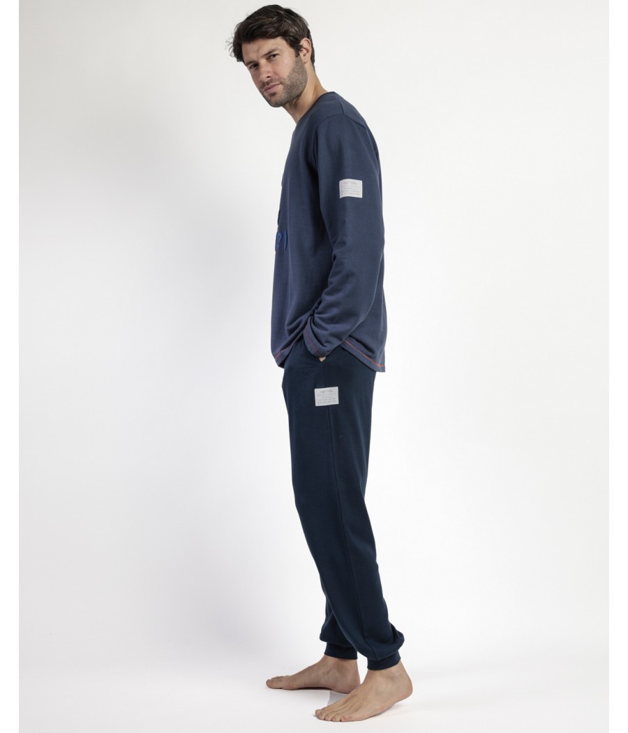 Pijama invierno hombre New Plan Why not algodón