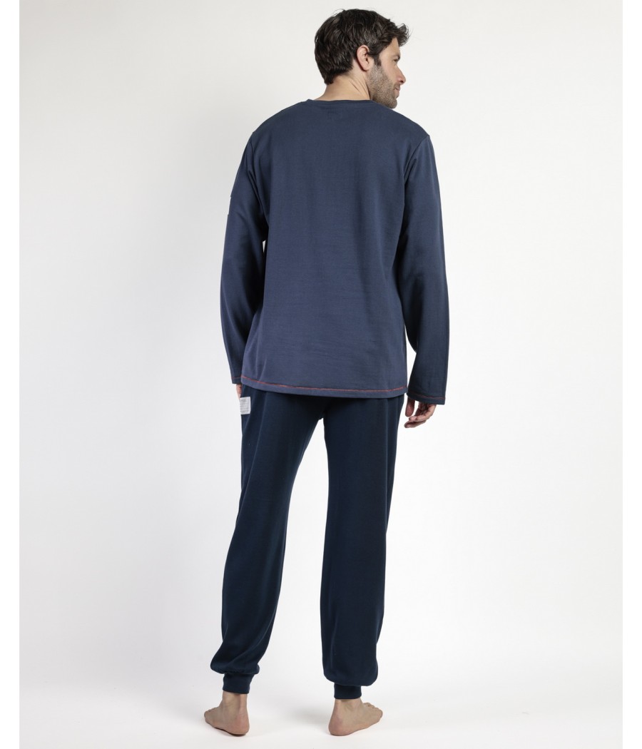 Pijama invierno hombre New Plan Why not algodón