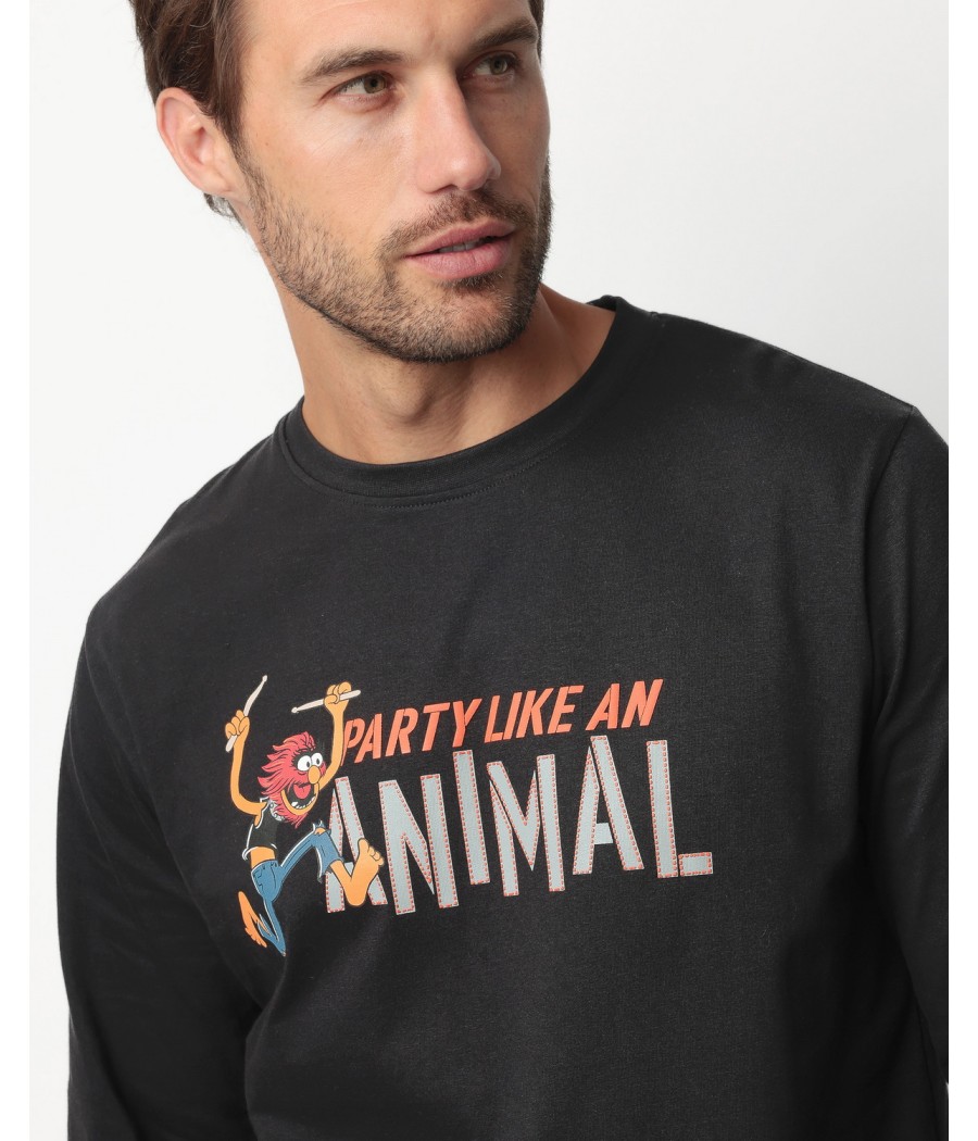 Pijama invierno hombre Disney Animal party algodón