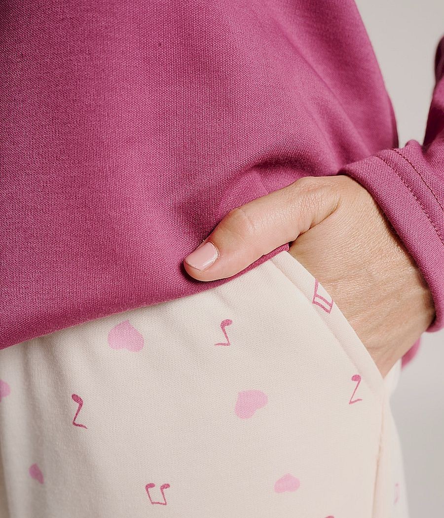 Pijama invierno mujer Muydemi Erizo coralina