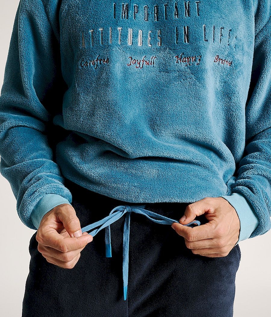 Pijama invierno hombre Muydemi MDM coralina