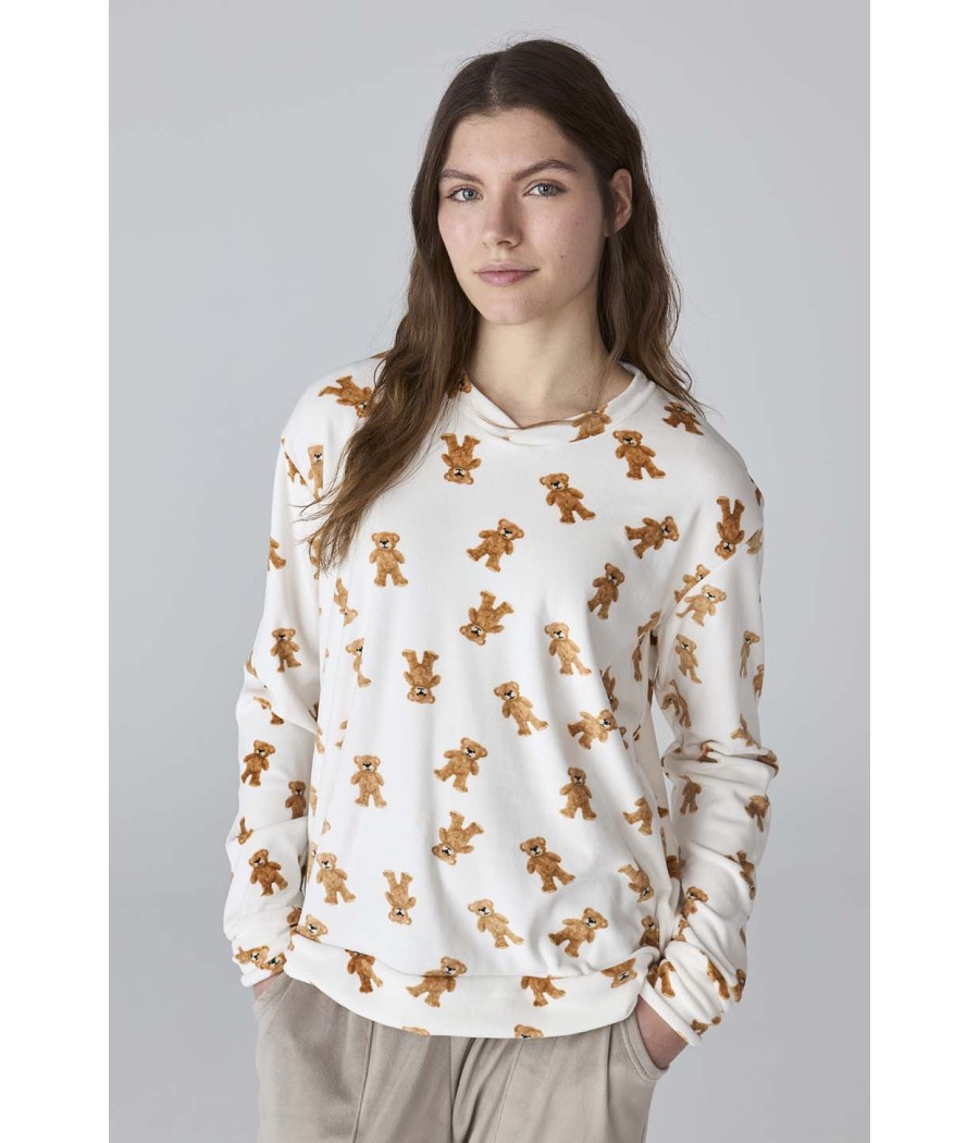 Pijama invierno mujer J&J Brothers osos terciopelo