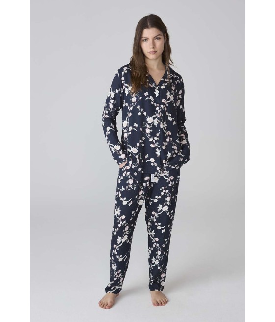 Pijama invierno mujer J&J Brothers abierto viscosa