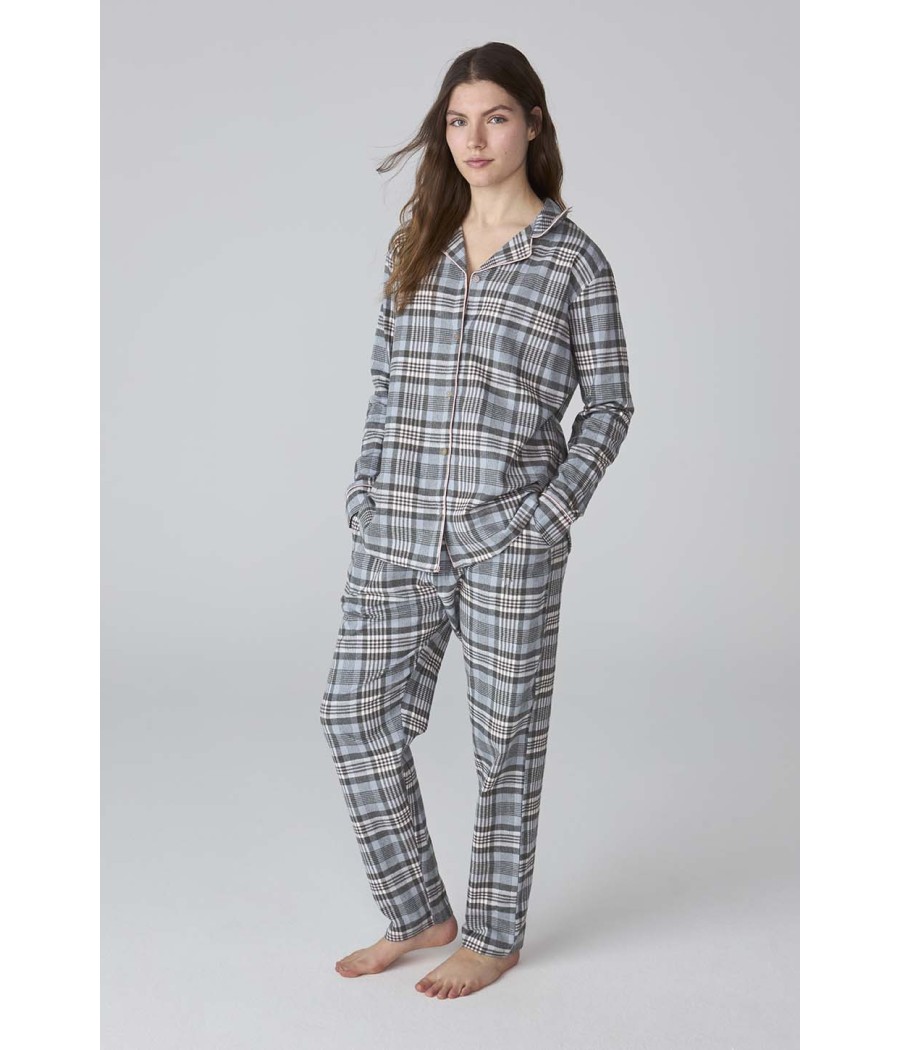 Pijama invierno mujer J&J Brothers abierto franela