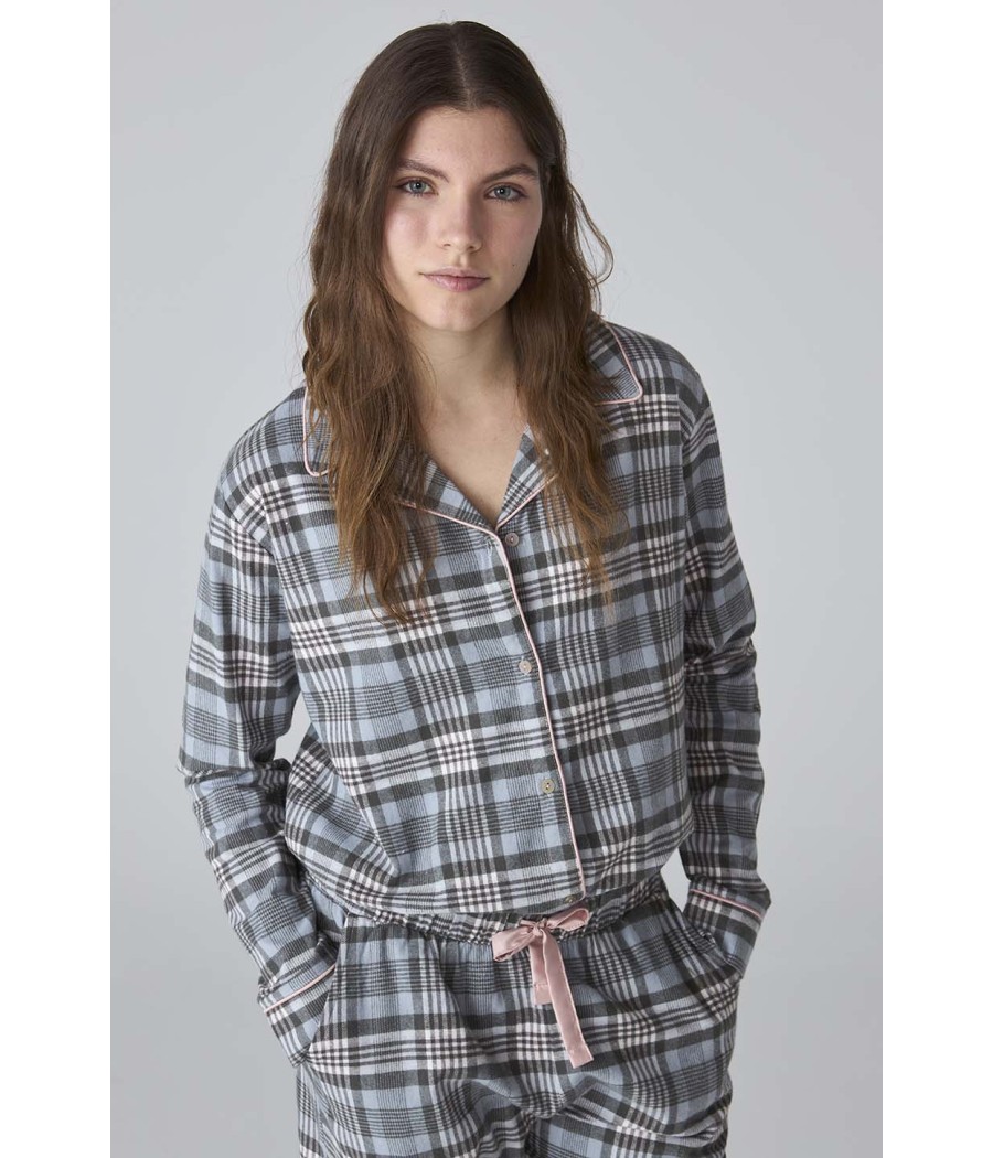 Pijama invierno mujer J&J Brothers abierto franela