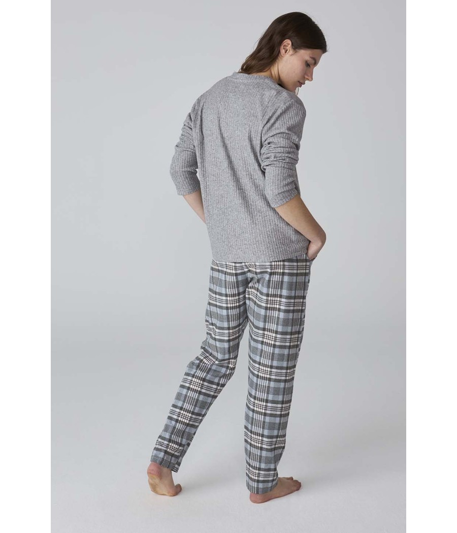 Pijama invierno mujer J&J Brothers punto franela