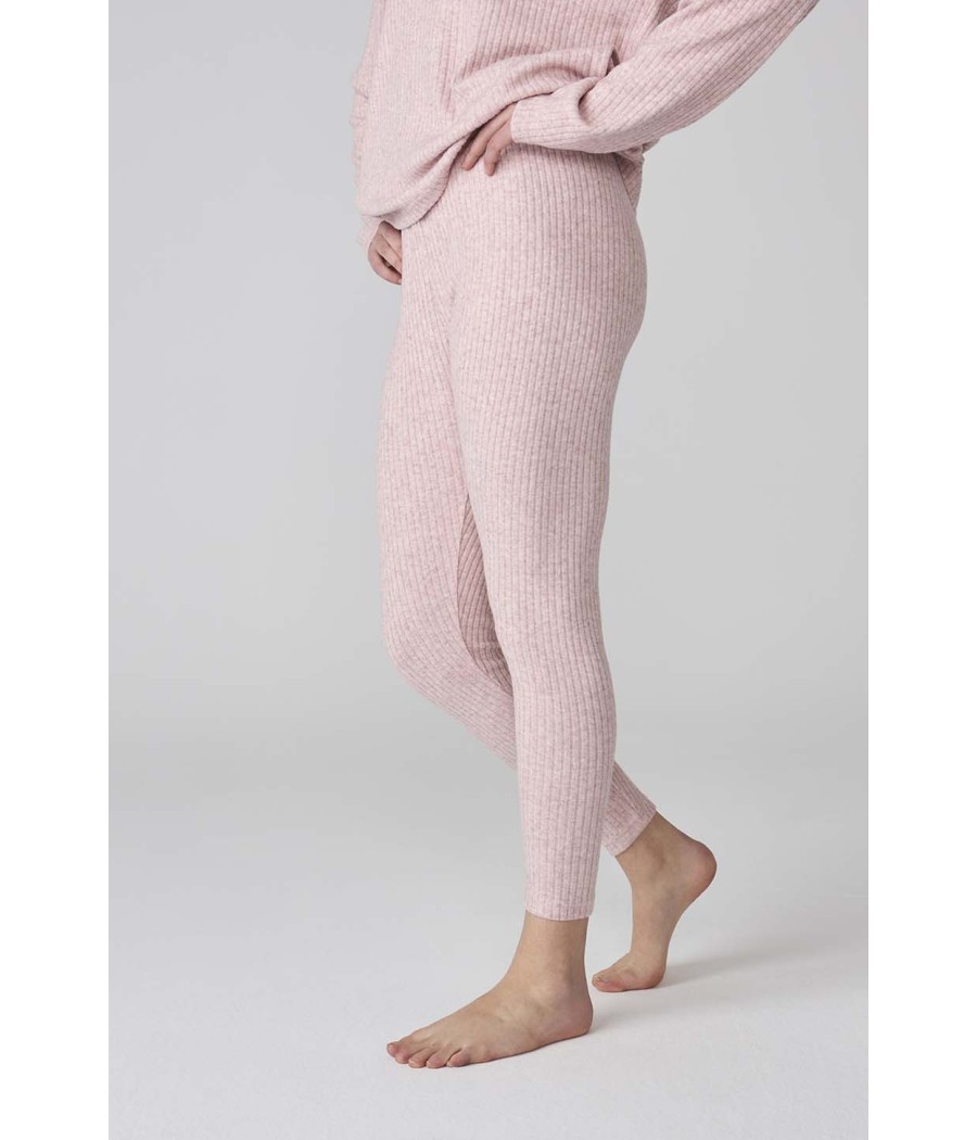 Pijama invierno mujer J&J Brothers canalé leggins