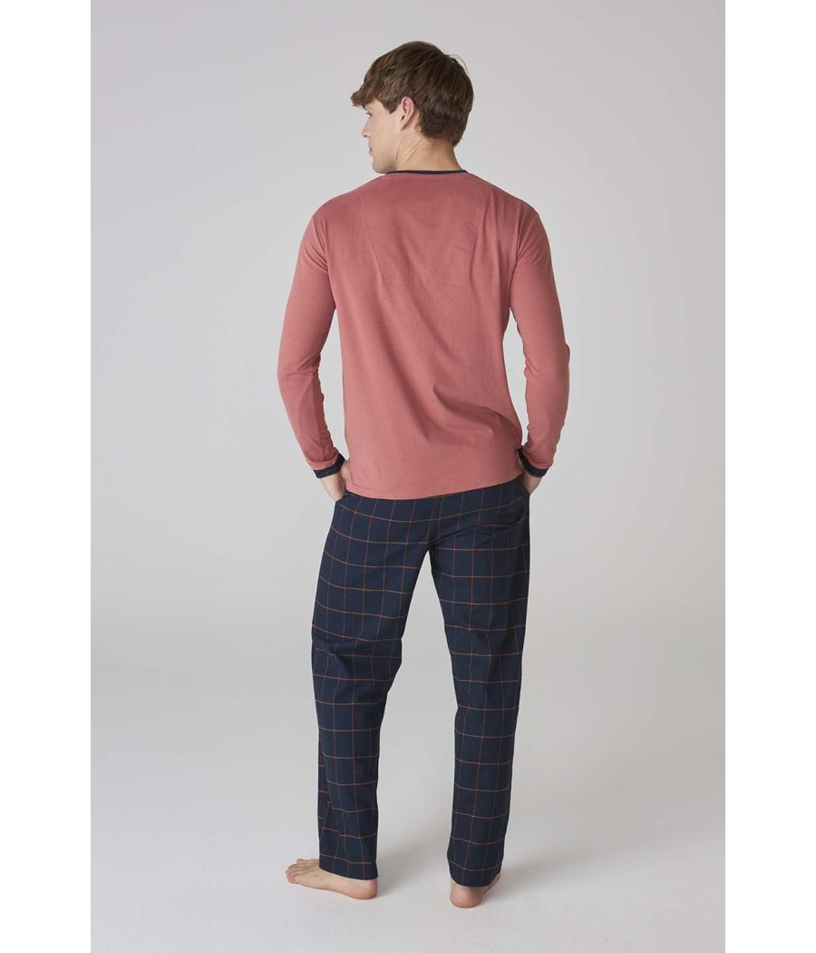 Pijama invierno hombre J&J Brothers punto tela algodón