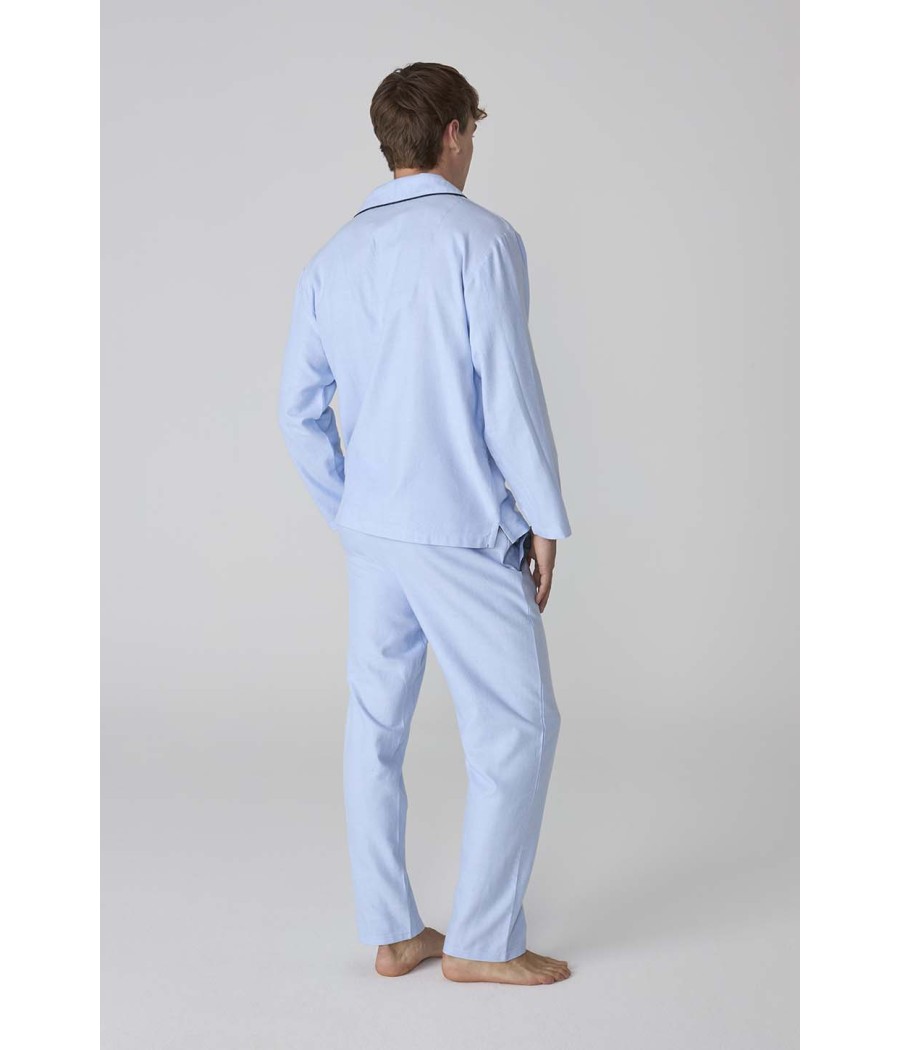 Pijama invierno abierto hombre J&J Brothers franela