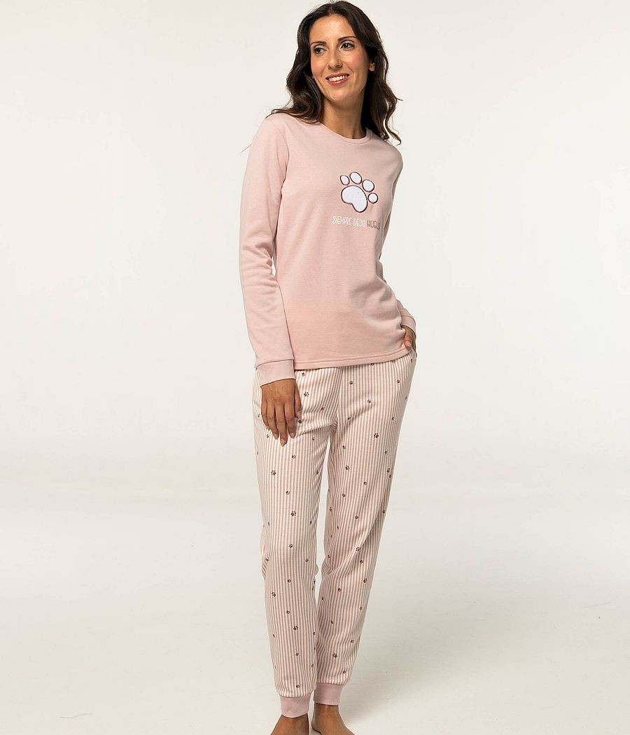 Pijama invierno mujer Little huella felpa