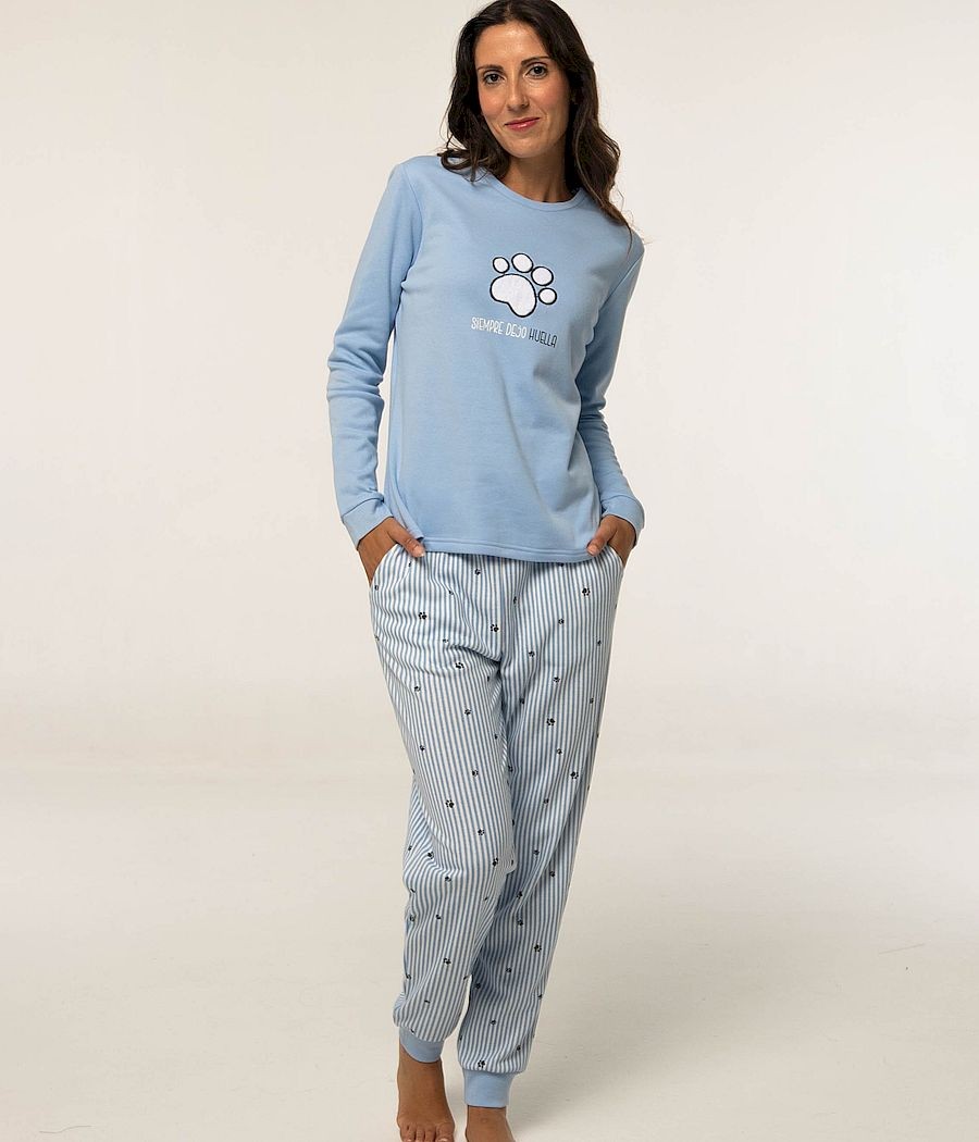 Pijama invierno mujer Little huella felpa