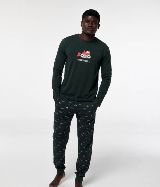 Pijama invierno hombre Little camión