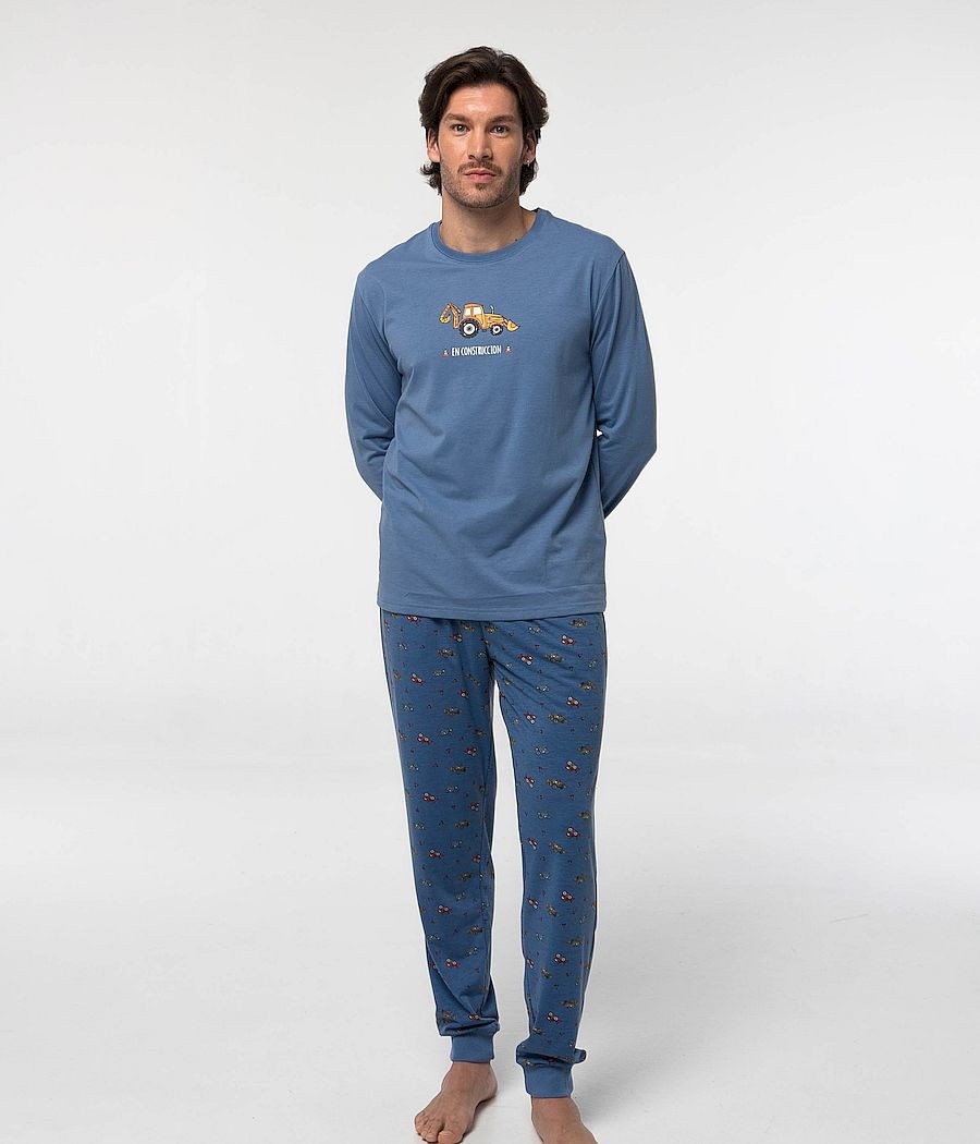 Pijama invierno hombre Little camión