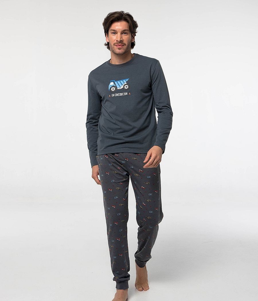 Pijama invierno hombre Little camión