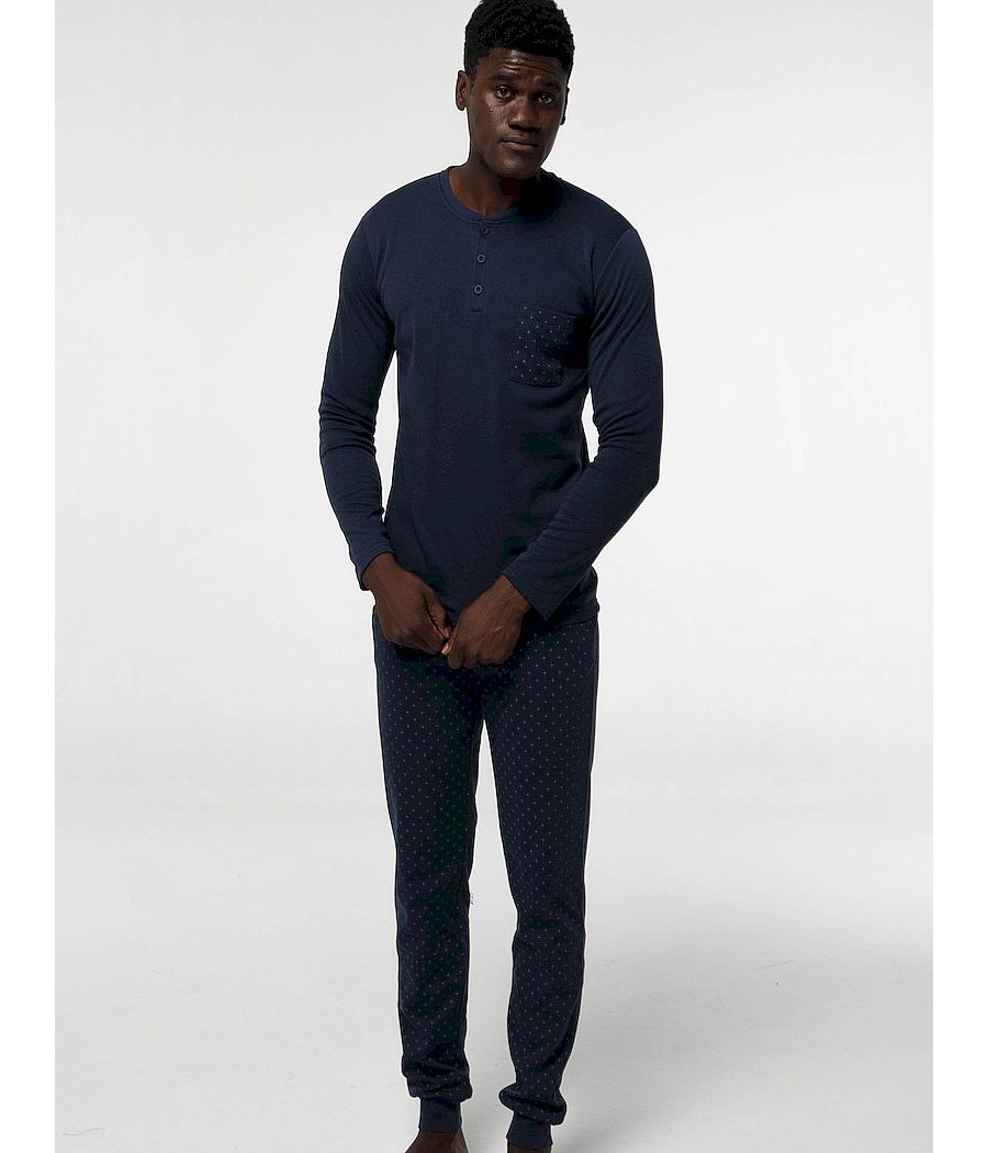 Pijama invierno hombre Little clásico felpa