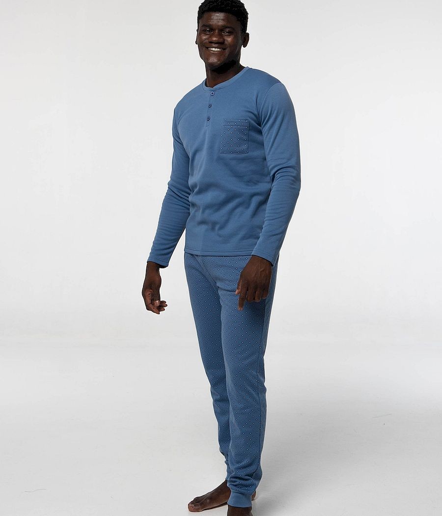 Pijama invierno hombre Little clásico felpa