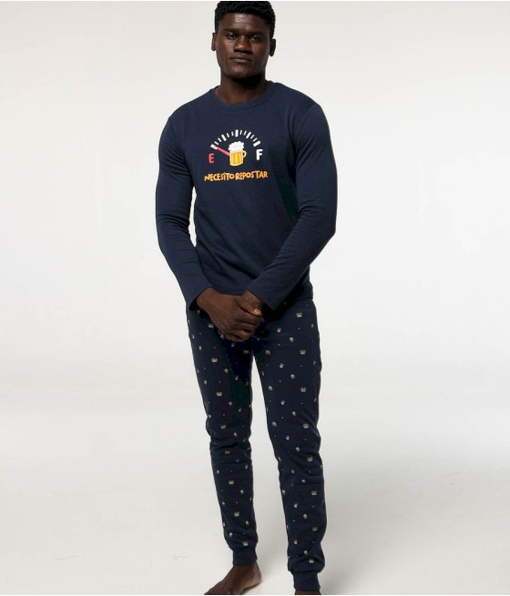 Pijama invierno hombre Little necesito repostar felpa