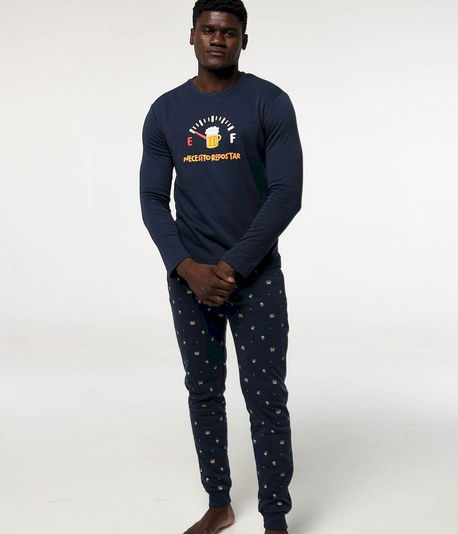 Pijama invierno hombre Little necesito repostar felpa