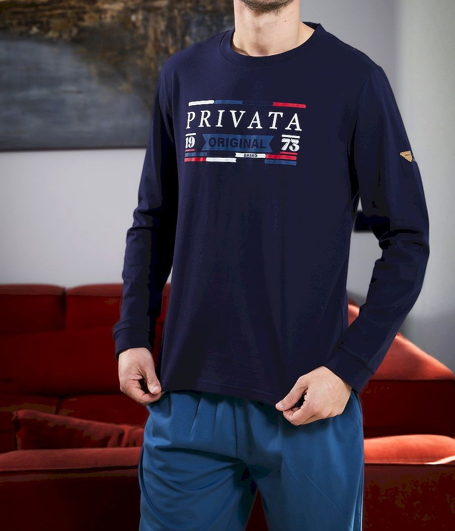 Pijama invierno hombre Privata algodón bolsillos