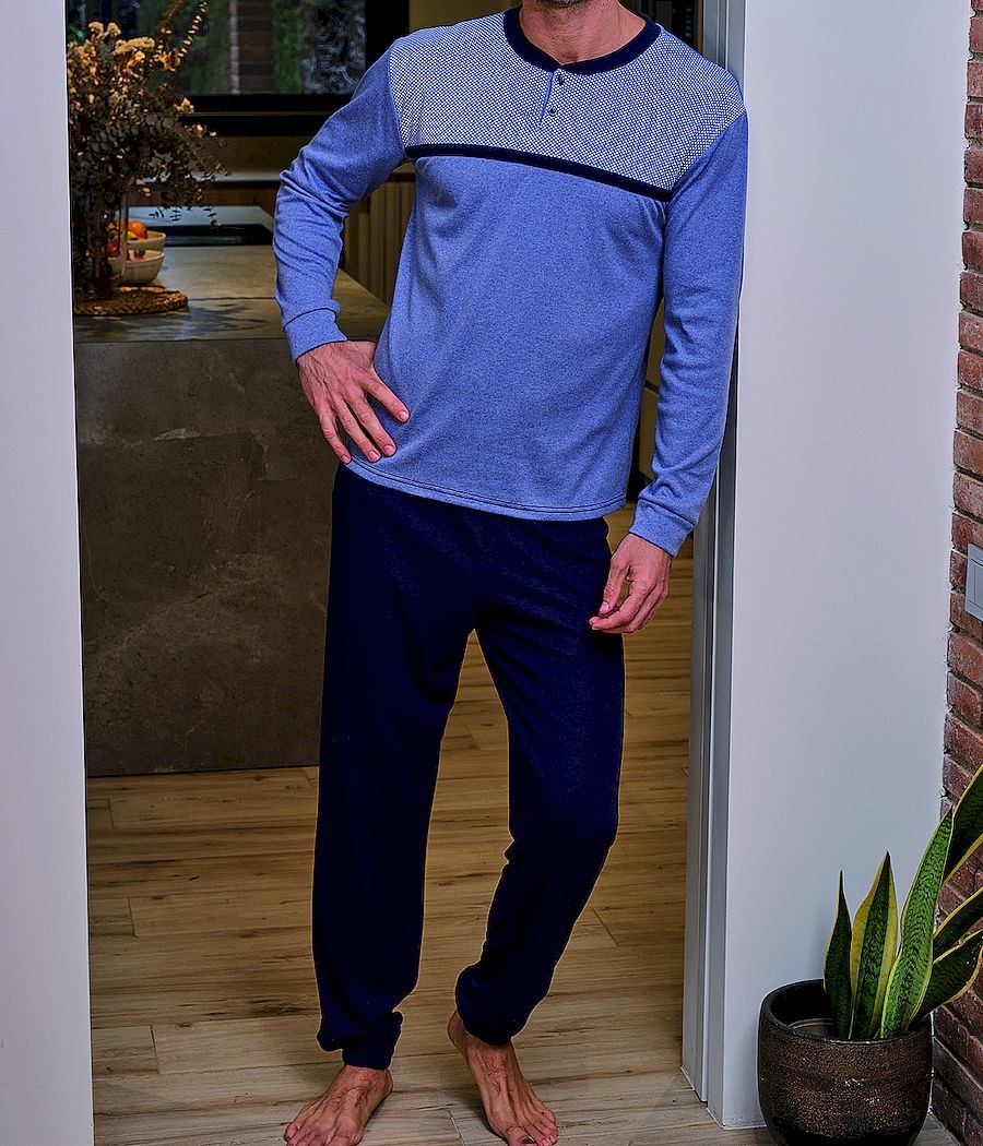 Pijama invierno hombre Muslher clásico tapeta