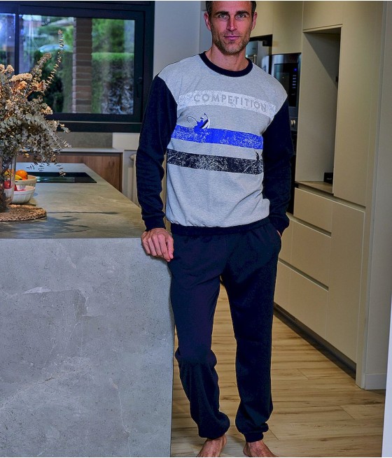 Pijama invierno hombre Muslher competición bolsillos