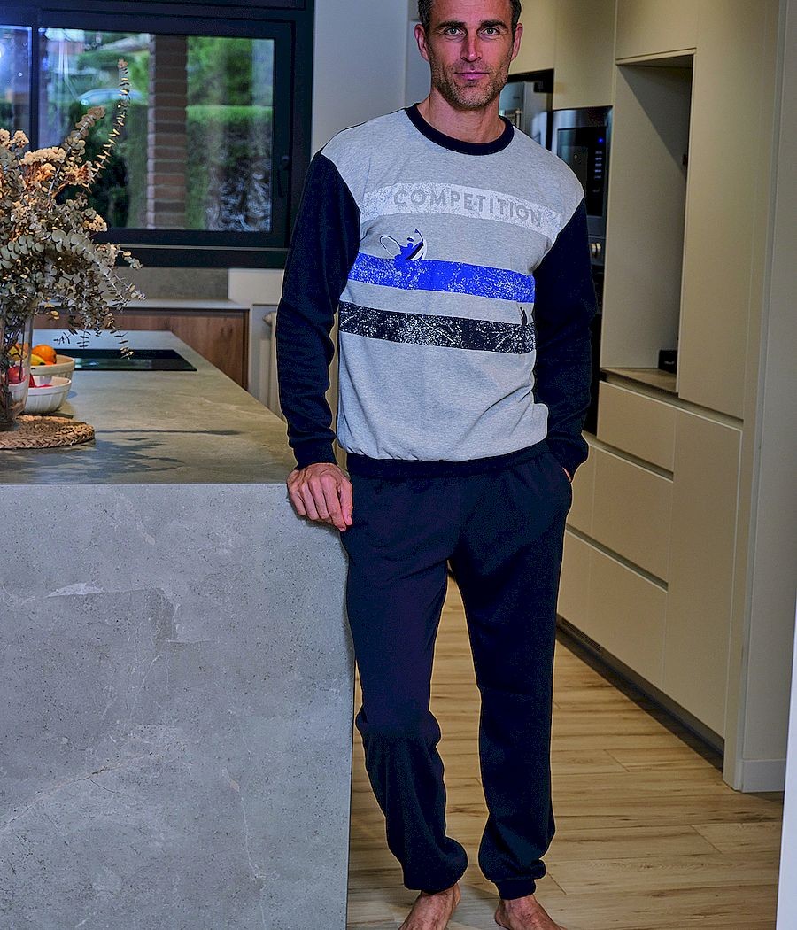 Pijama invierno hombre Muslher competición bolsillos