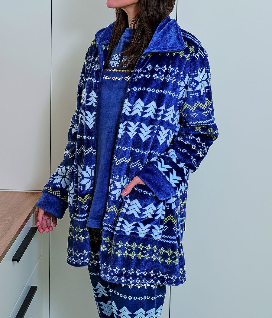 Bata invierno mujer Muslher nieve coralina cremallera