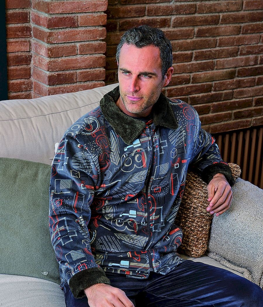 Bata invierno hombre Muslher chaqueta coralina