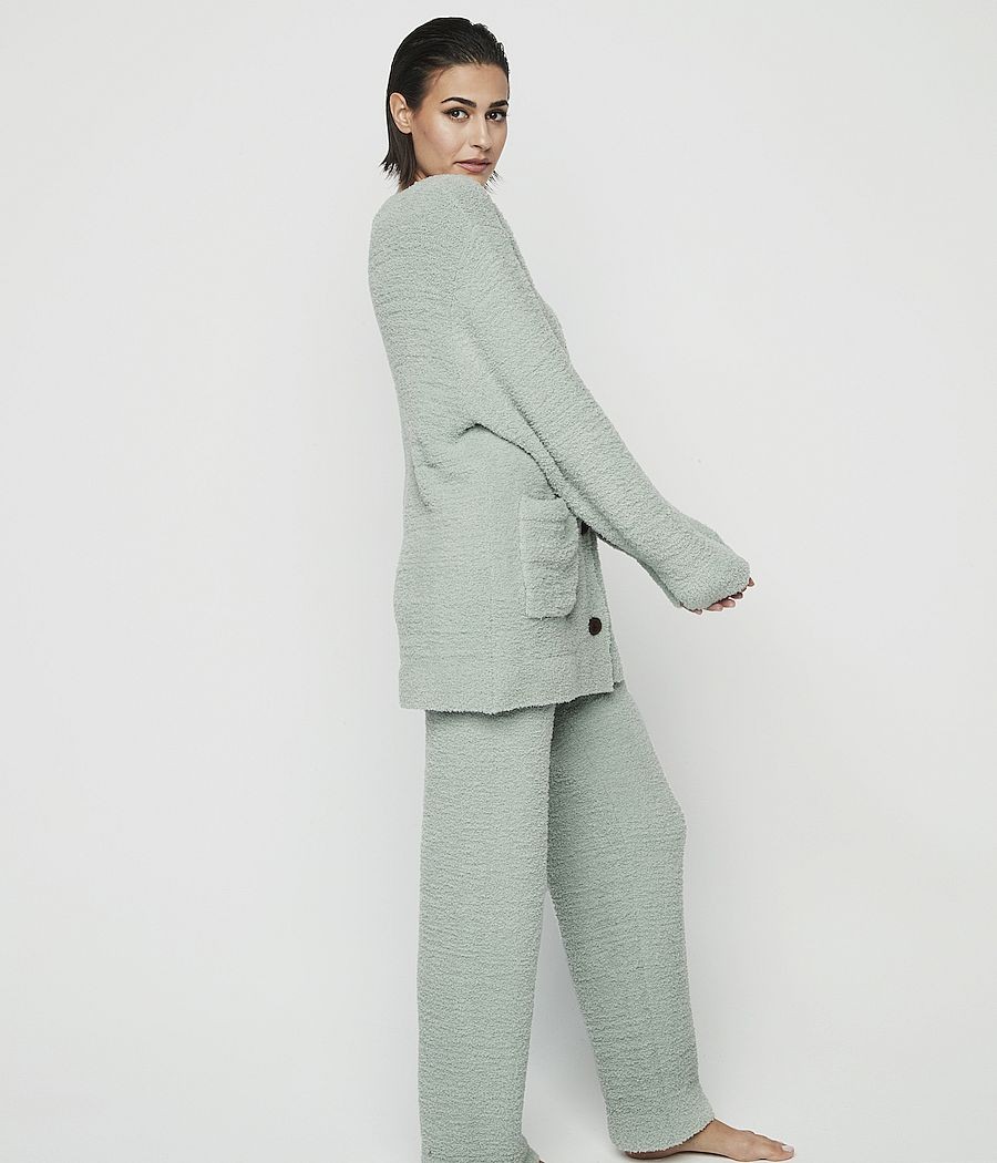 Pijama homewear invierno mujer Selmark rizo verde