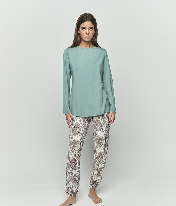Pijama mujer Selmark bambú paisley