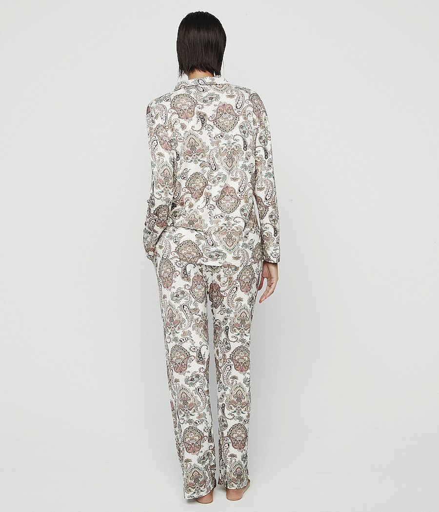 Pijama abierto mujer Selmark bambú paisley