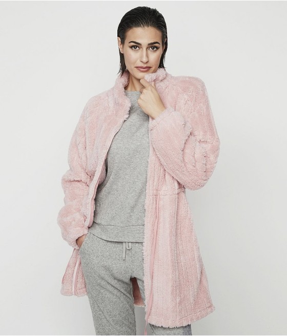 Bata invierno mujer Selmark coralina rosa cremallera