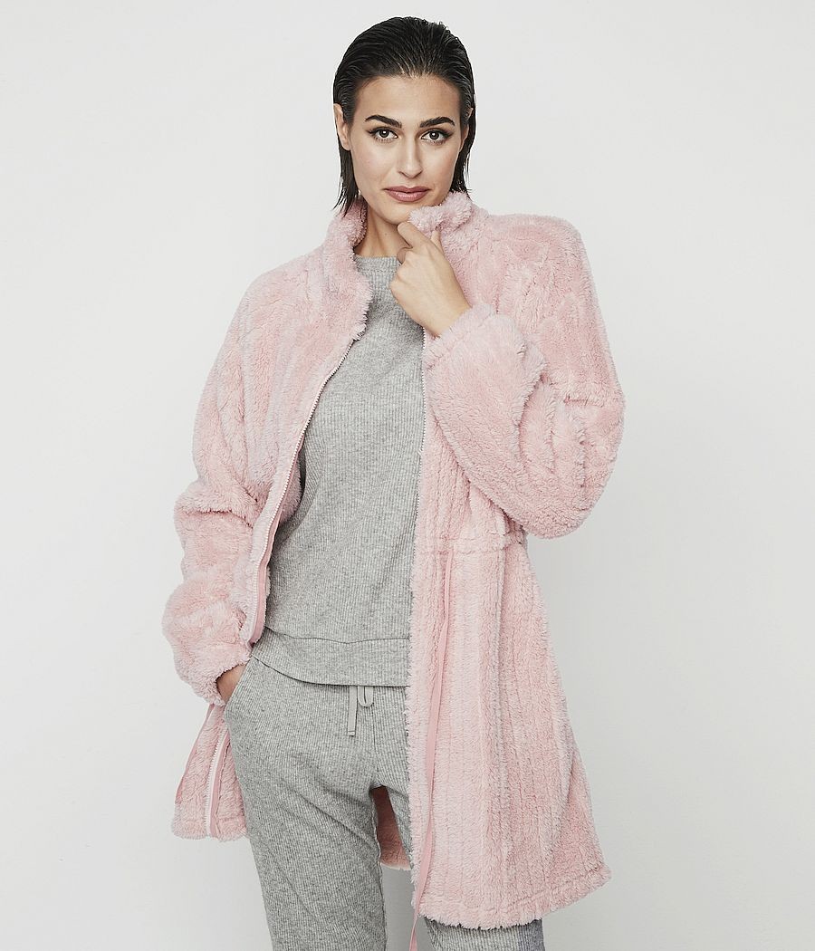 Bata invierno mujer Selmark coralina rosa cremallera