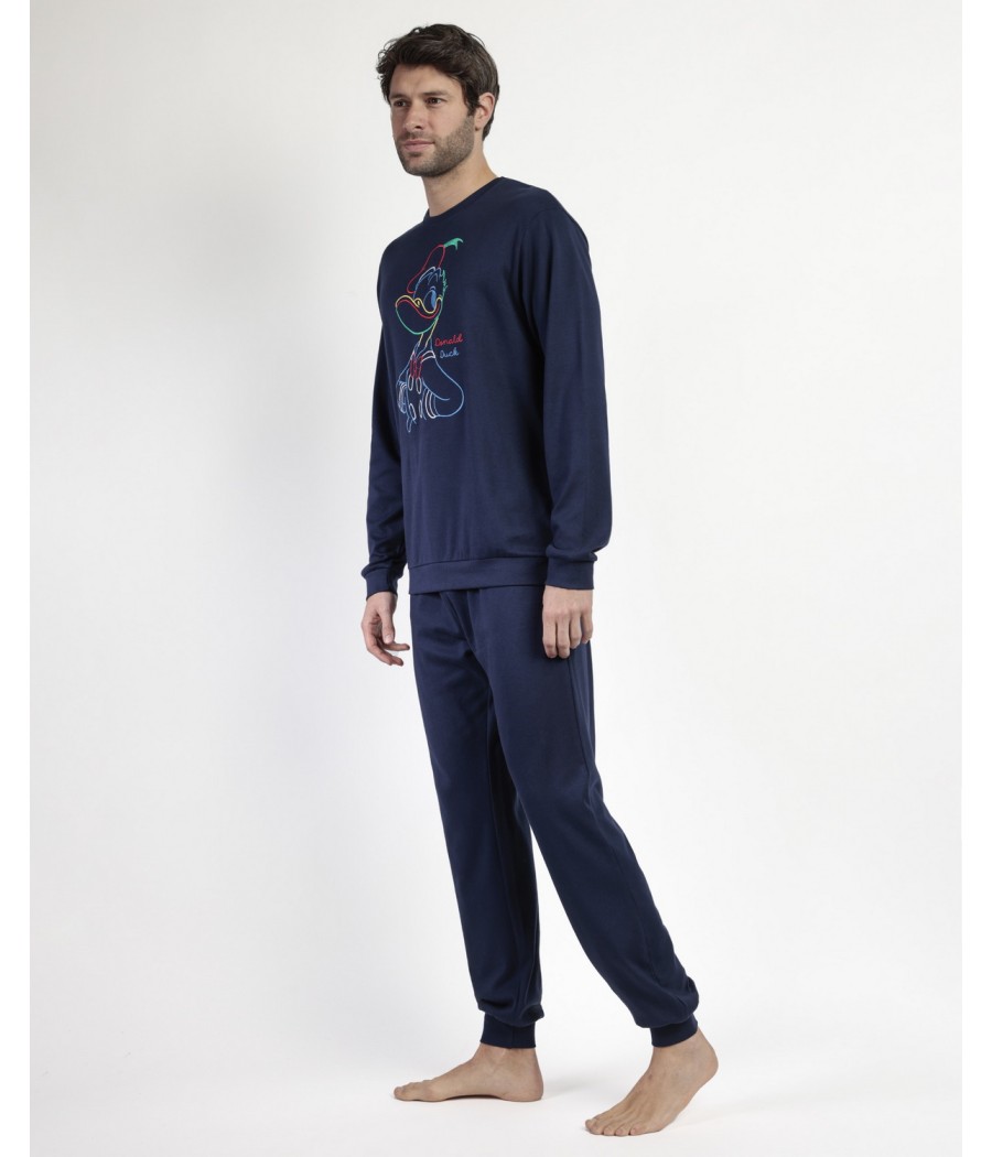 Pijama invierno hombre Disney Donald algodón
