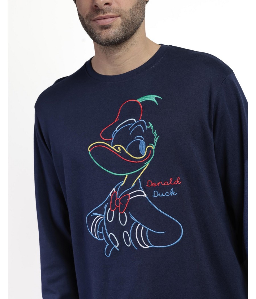 Pijama invierno hombre Disney Donald algodón