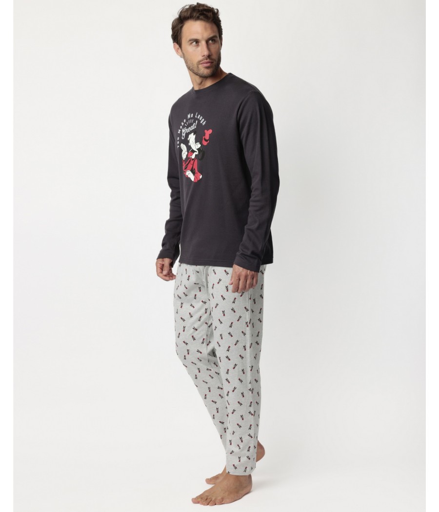 Pijama invierno hombre Disney Goofy Me Laugh algodón