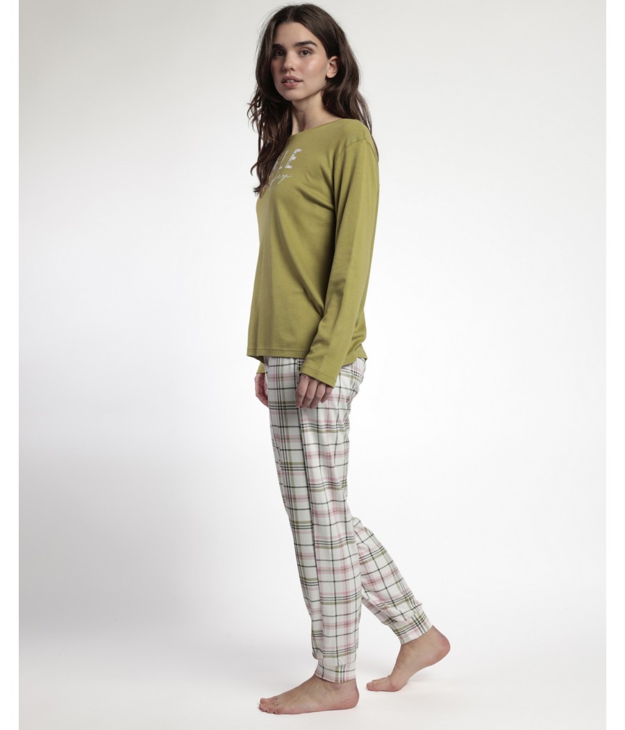 Pijama invierno mujer Admas Smile oliva