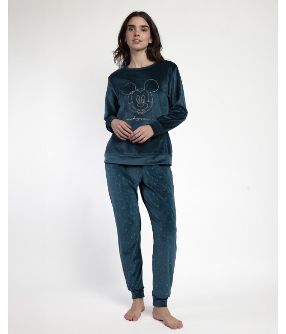 Pijama invierno mujer Disney Mickey Cosmic terciopelo