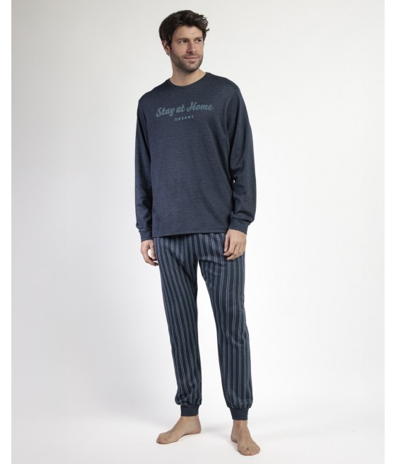 Pijama invierno hombre Admas Italic bolsillos